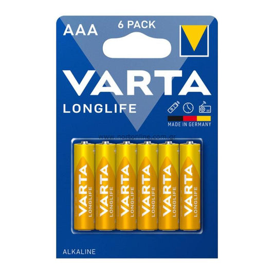 Batterie Varta Longlife 4103, AAA / LR3, Set à 6 Stück