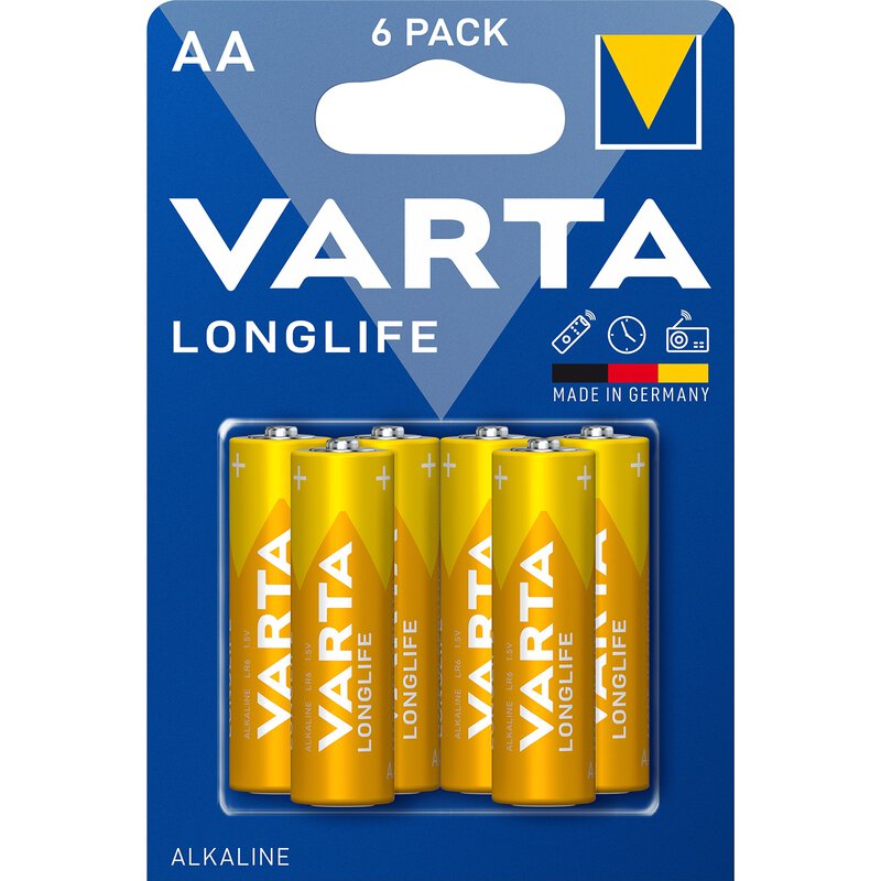 Batterie Varta Longlife 4106, AA / LR6, Set à 6 Stück