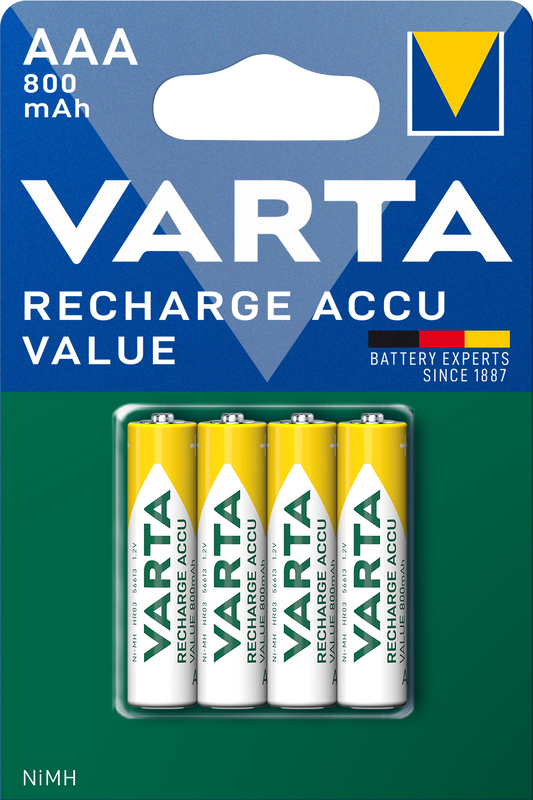 Varta Professional Akku, AAA/LR3, 800 mAh, Set à 4 Stück