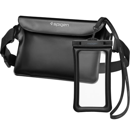 Universelle wasserdichte Tasche und Hülle Spigen A621, Schwarz AMP04533