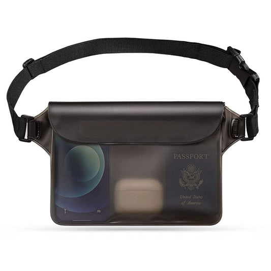 Wasserdichte Gürteltasche Techsuit, Universal, Schwarz