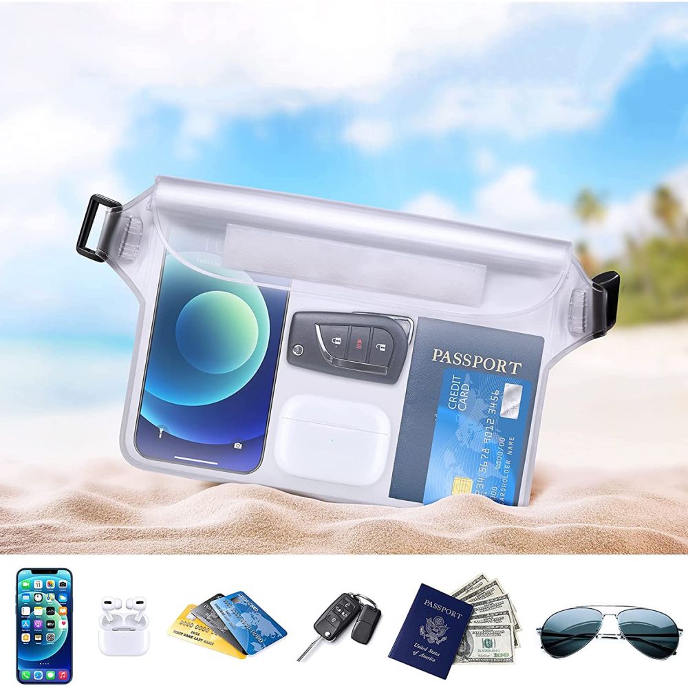 Wasserdichte Gürteltasche Techsuit, Universal, Blau