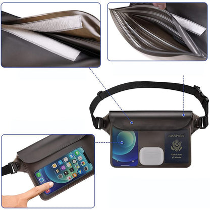 Wasserdichte Gürteltasche Techsuit, Universal, Blau