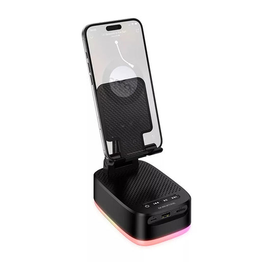 Bluetooth-Lautsprecher Borofone BR200 Marea 2in1, 5W, TWS, RGB, Schwarz