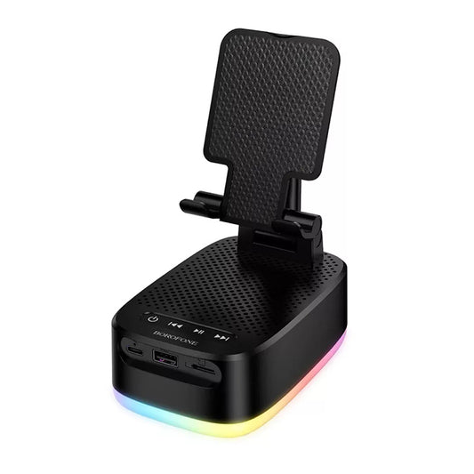 Bluetooth-Lautsprecher Borofone BR200 Marea 2in1, 5W, TWS, RGB, Schwarz
