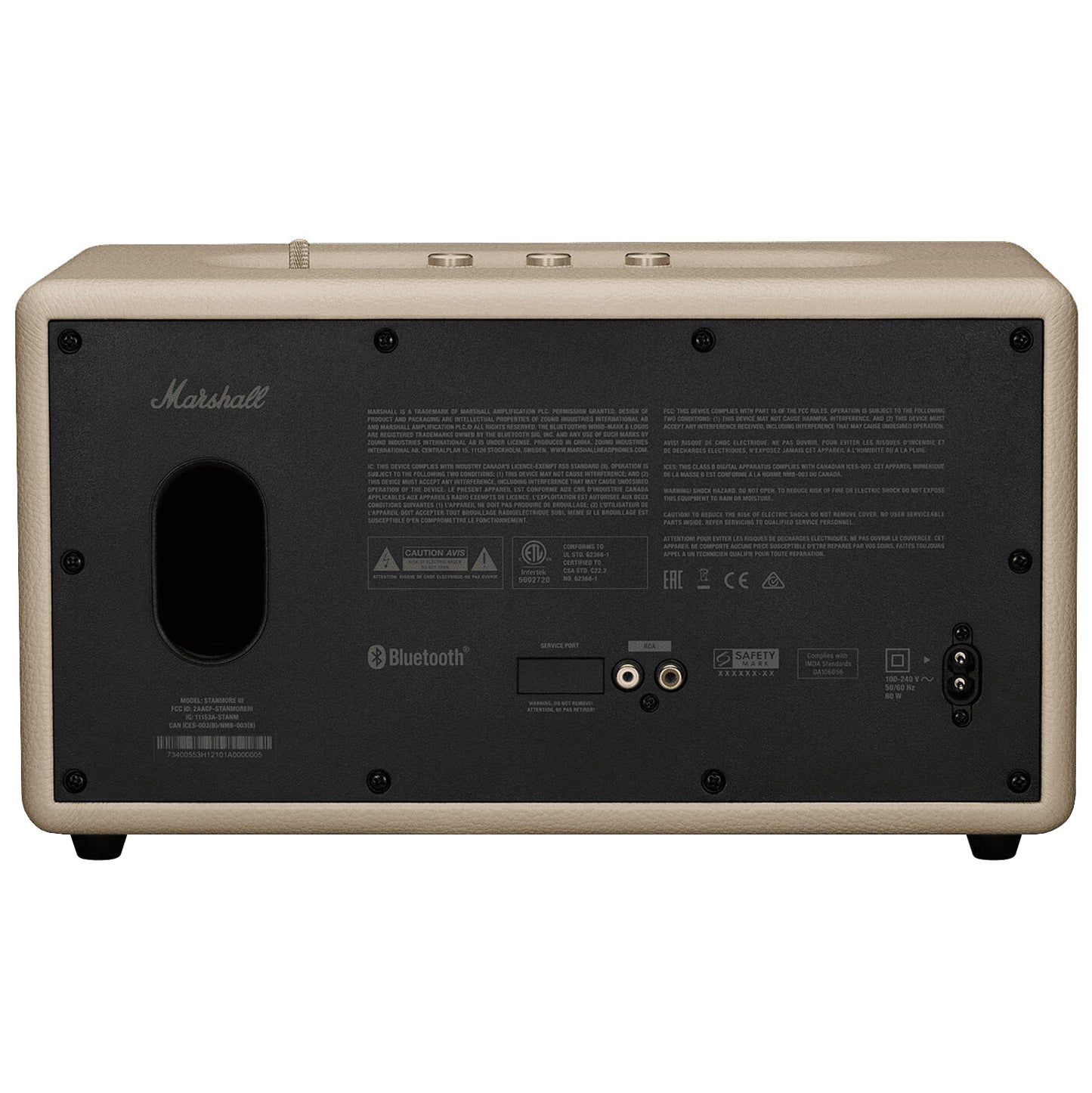 Bluetooth-Lautsprecher Marshall Stanmore III, 80W, Creme