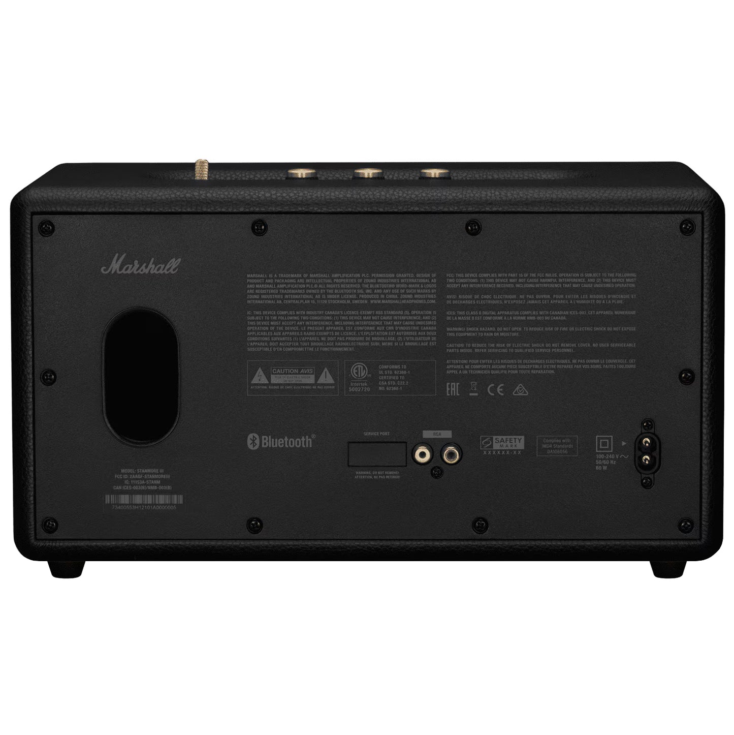 Bluetooth-Lautsprecher Marshall Stanmore III, 80W, Schwarz, Wiederverpackt