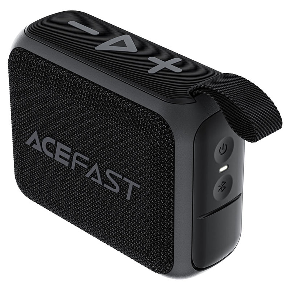 Tragbarer Bluetooth-Lautsprecher Acefast K4 Go, 5W, wasserdicht, Schwarz