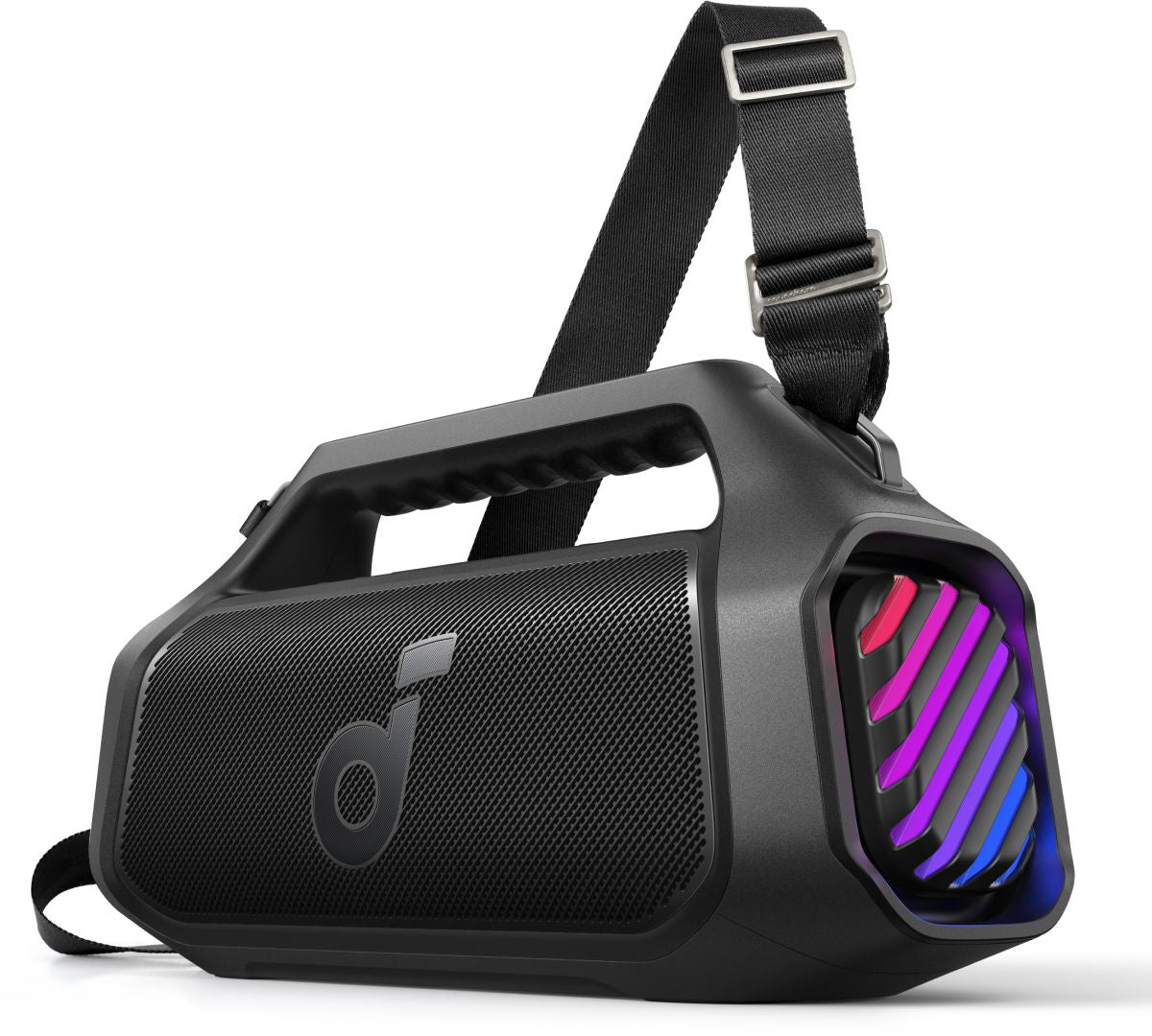 Tragbarer Bluetooth-Lautsprecher Anker SoundCore Boom 2 Plus Neue Version, 140W, TWS, RGB, Wasserdicht, Schwarz A3134012