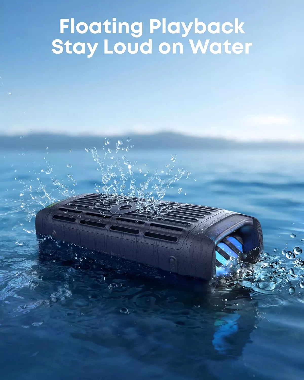 Anker SoundCore Boom 3i Portable Bluetooth Speaker, 50W, RGB, Waterproof, Blue D5100030