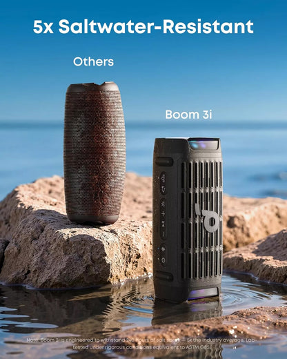Tragbarer Bluetooth-Lautsprecher Anker SoundCore Boom 3i, 50W, RGB, wasserdicht, Schwarz D5100010