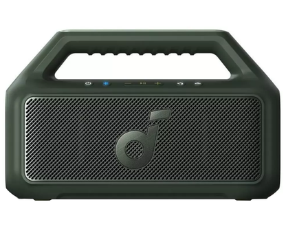 Tragbarer Bluetooth-Lautsprecher Anker SoundCore Boom 2 Neue Version, 80W, TWS, RGB, Wasserdicht, Grün A3138062