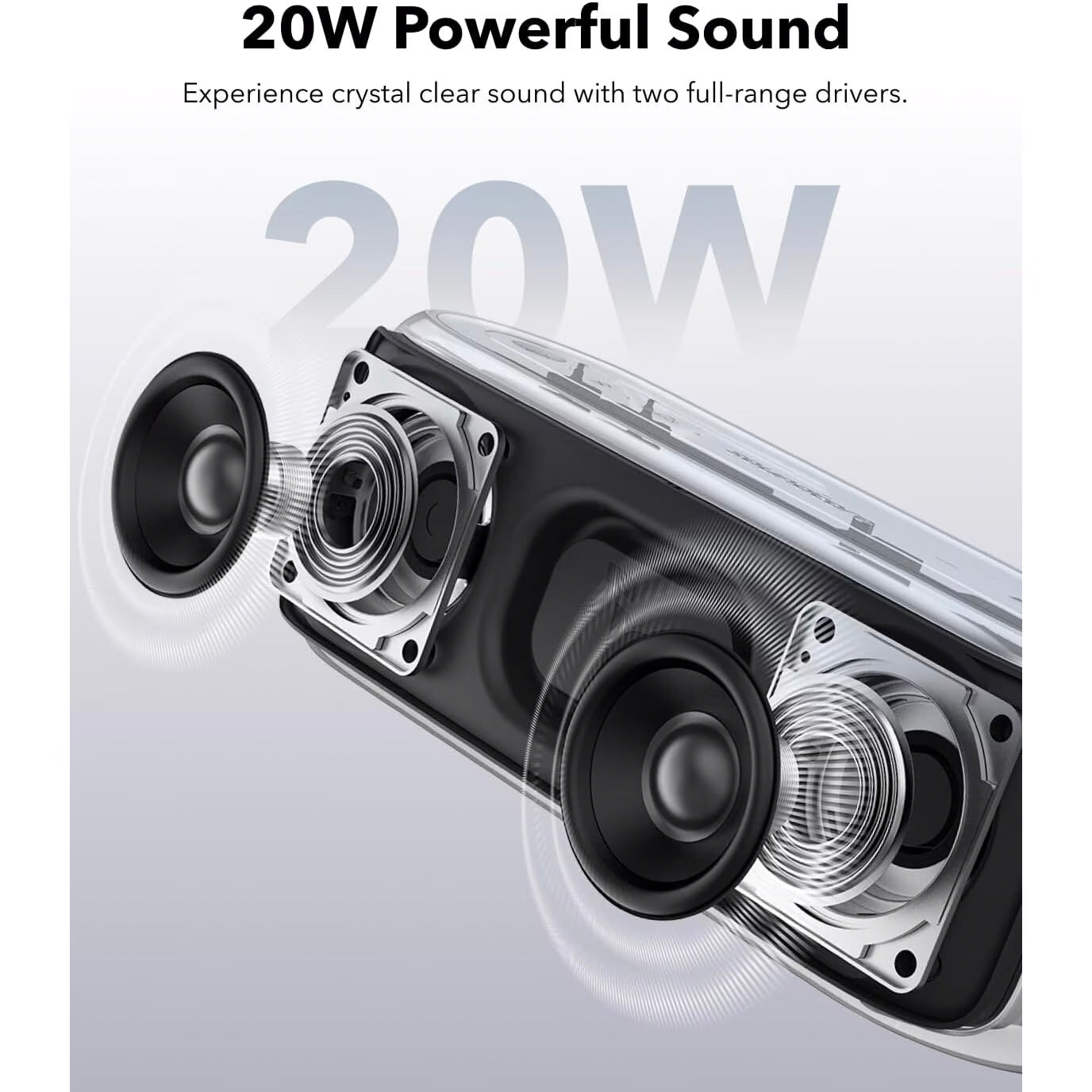 Bluetooth-Lautsprecher Anker SoundCore Select 2S, 20W, wasserdicht, Schwarz A3171011
