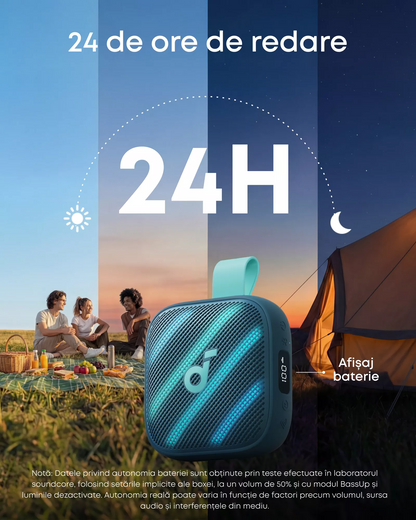 Tragbarer Bluetooth-Lautsprecher Anker SoundCore Boom Go 3i, 15W, TWS, RGB, wasserdicht, blau, wiederverpackt D5103030