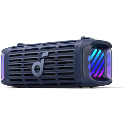Anker SoundCore Boom 3i Portable Bluetooth Speaker, 50W, RGB, Waterproof, Blue D5100030