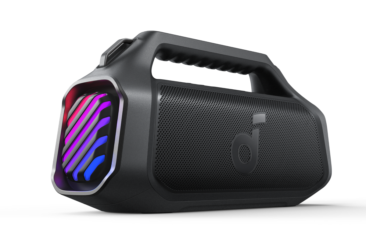 Tragbarer Bluetooth-Lautsprecher Anker SoundCore Boom 2 Plus Neue Version, 140W, TWS, RGB, Wasserdicht, Schwarz A3134012