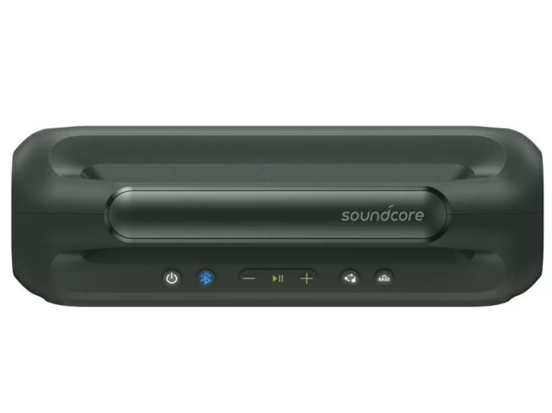 Tragbarer Bluetooth-Lautsprecher Anker SoundCore Boom 2 Neue Version, 80W, TWS, RGB, Wasserdicht, Grün A3138062