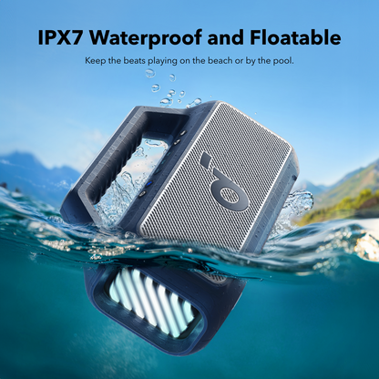 Anker SoundCore Boom 2 New Version Portable Bluetooth Speaker, 80W, TWS, RGB, Waterproof, Blue A3138032