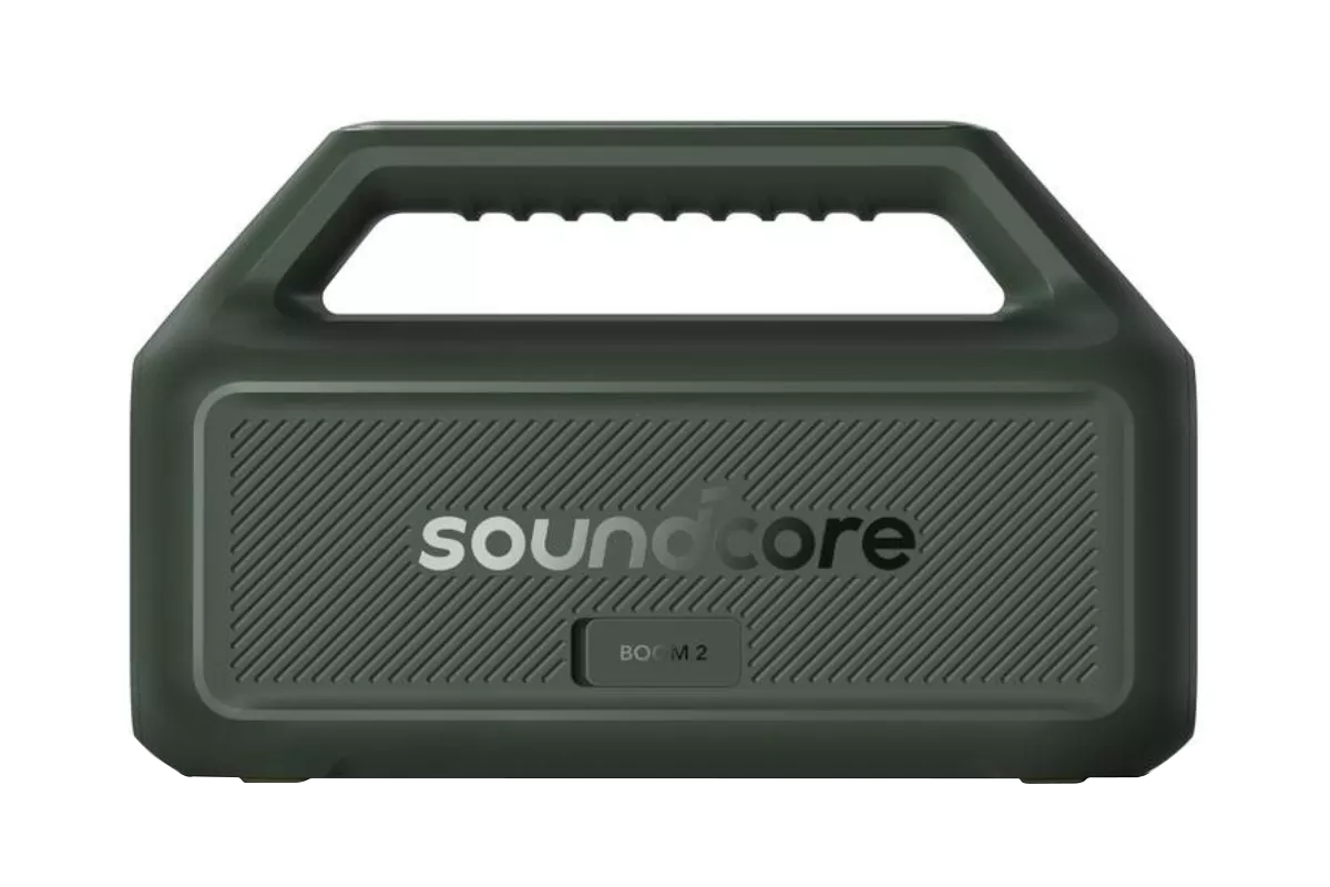 Tragbarer Bluetooth-Lautsprecher Anker SoundCore Boom 2 Neue Version, 80W, TWS, RGB, Wasserdicht, Grün A3138062
