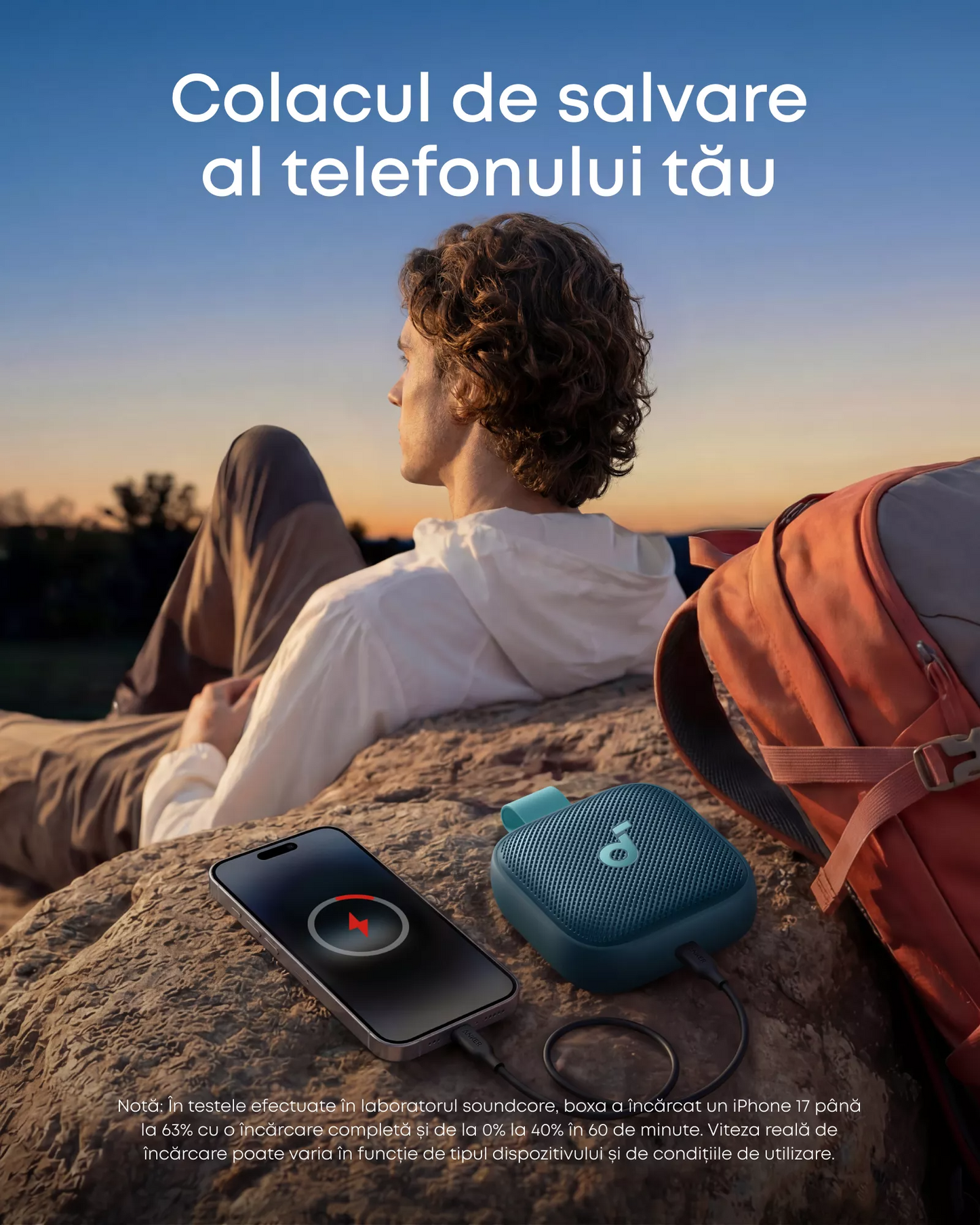 Tragbarer Bluetooth-Lautsprecher Anker SoundCore Boom Go 3i, 15W, TWS, RGB, wasserdicht, blau, wiederverpackt D5103030