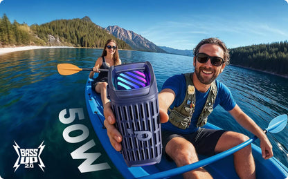 Anker SoundCore Boom 3i Portable Bluetooth Speaker, 50W, RGB, Waterproof, Blue D5100030