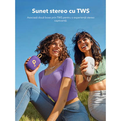 Tragbarer Bluetooth-Lautsprecher Anker SoundCore Select 4 Go, 5W, TWS, wasserdicht, lila A31X10Q1