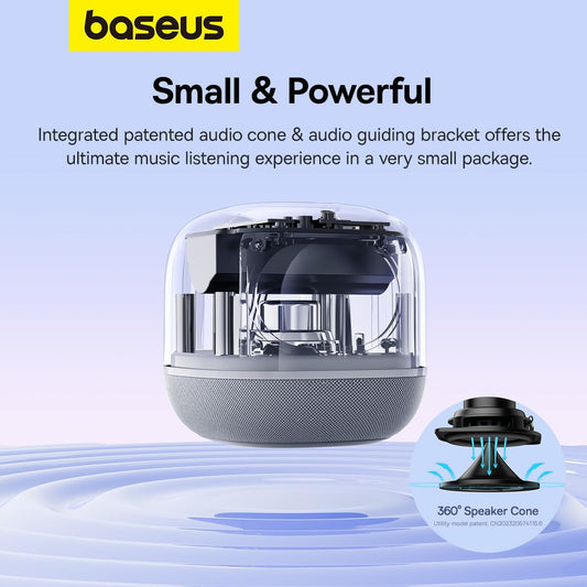 Bluetooth-Lautsprecher Baseus AeQur V2, Weiß