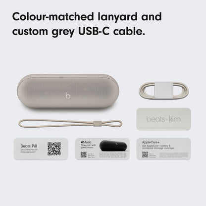 Tragbarer Bluetooth-Lautsprecher Beats Pill Kim Kardashian Edition, Grau MAX24ZM/A
