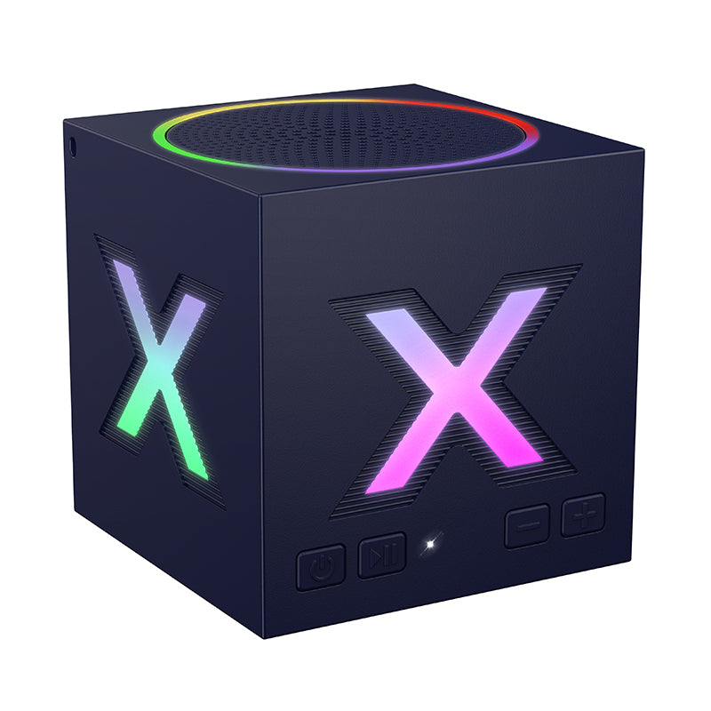 Borofone BR101 Rubik Portable Bluetooth Speaker, 5W, TWS, RGB, Blue