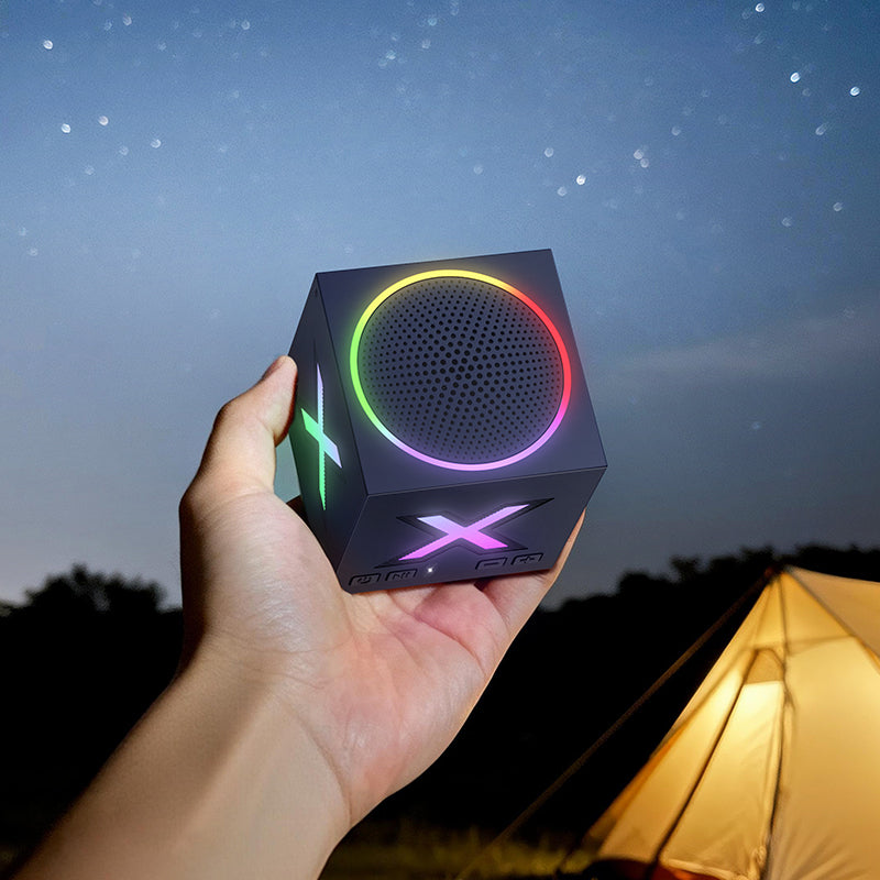 Borofone BR101 Rubik Portable Bluetooth Speaker, 5W, TWS, RGB, Blue