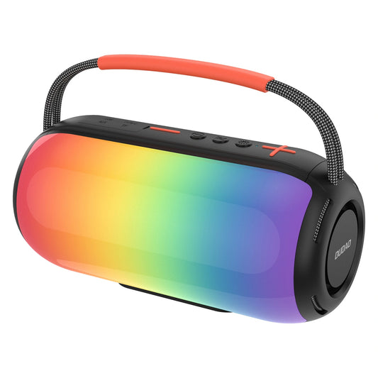 Tragbarer Bluetooth-Lautsprecher Dudao Y21, 2 x 5W, TWS, RGB, Schwarz