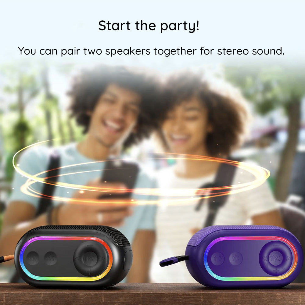 Bluetooth Tragbarer Lautsprecher HAVIT SK809BT, 7W, RGB, Wasserdicht, Lila