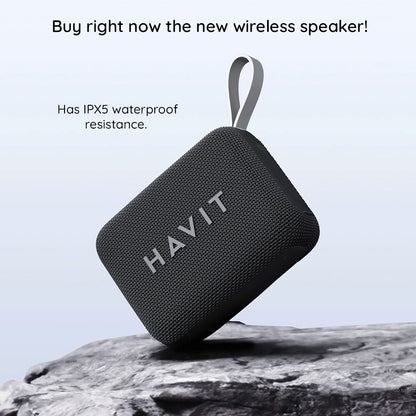 Bluetooth Tragbarer Lautsprecher HAVIT SK874BT, 8W, Wasserdicht, Schwarz
