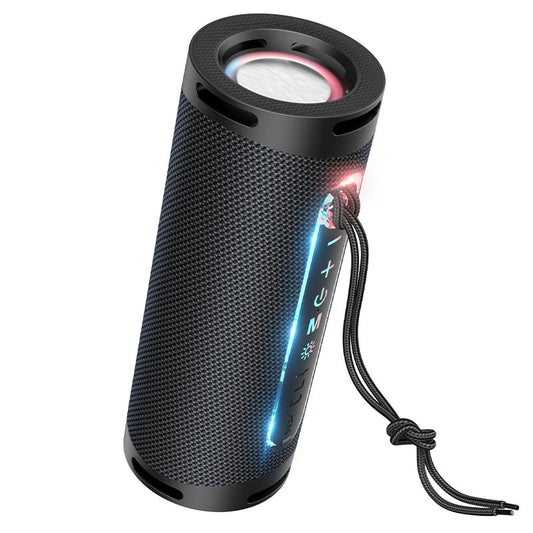 Tragbarer Bluetooth-Lautsprecher HOCO HC9 Dazzling Pulse Sports, 10W, TWS, RGB, Schwarz