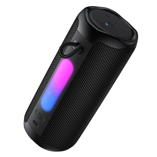 Tragbarer Bluetooth-Lautsprecher HOCO HC50, 8W, TWS, RGB, wasserdicht, schwarz