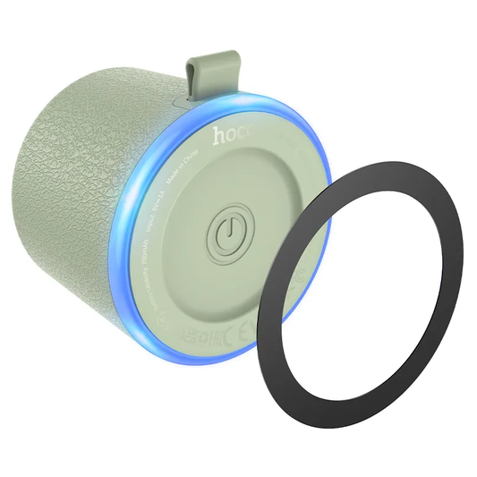 HOCO HC49 Mini Magnetic Bluetooth Portable Speaker, 8W, TWS, Green