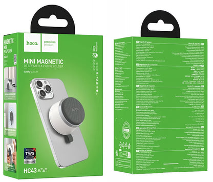 Tragbarer Bluetooth-Lautsprecher HOCO HC43 Mini Magnetic, 8W, TWS, Weiß