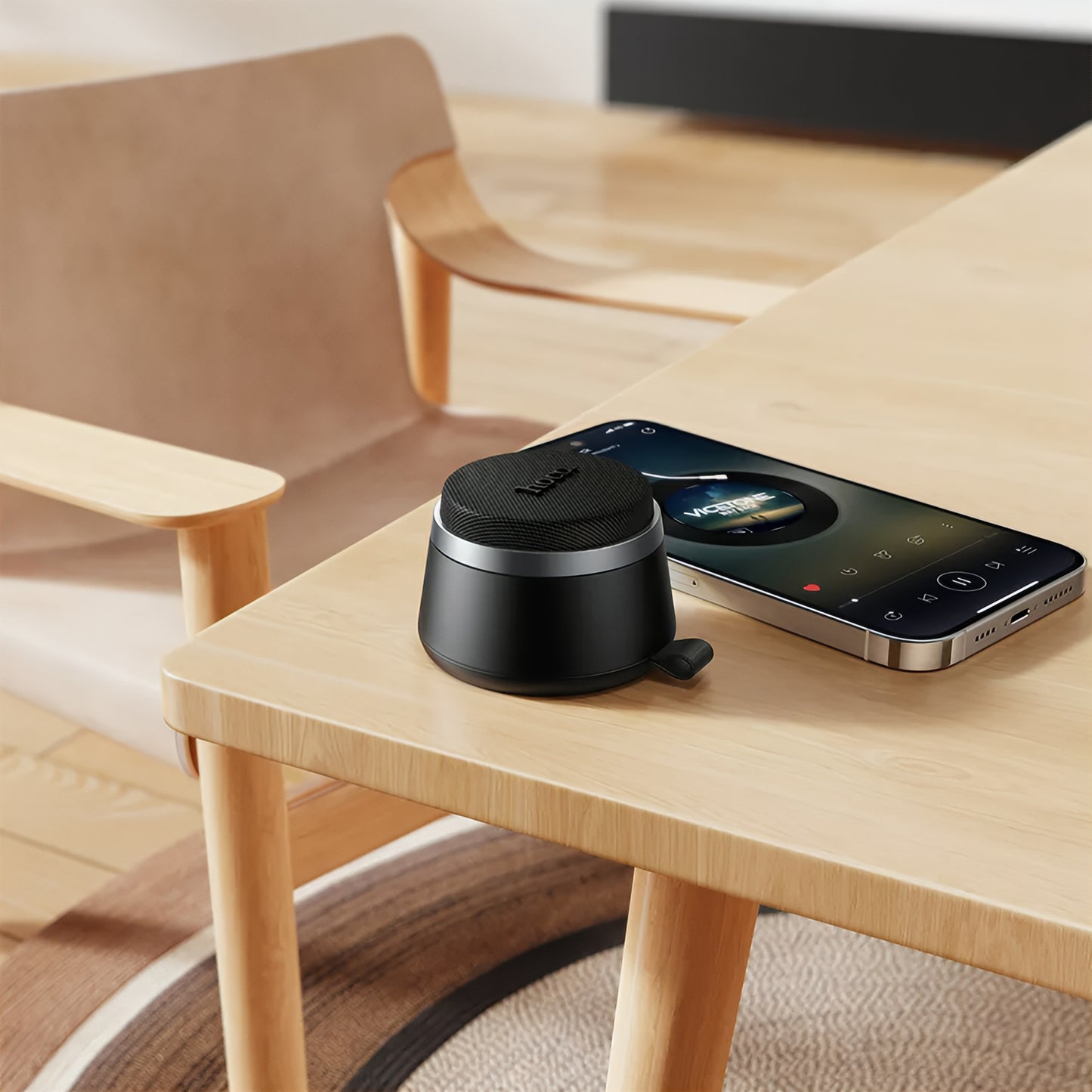 HOCO HC43 Mini Magnetic Portable Bluetooth Speaker, 8W, TWS, Black