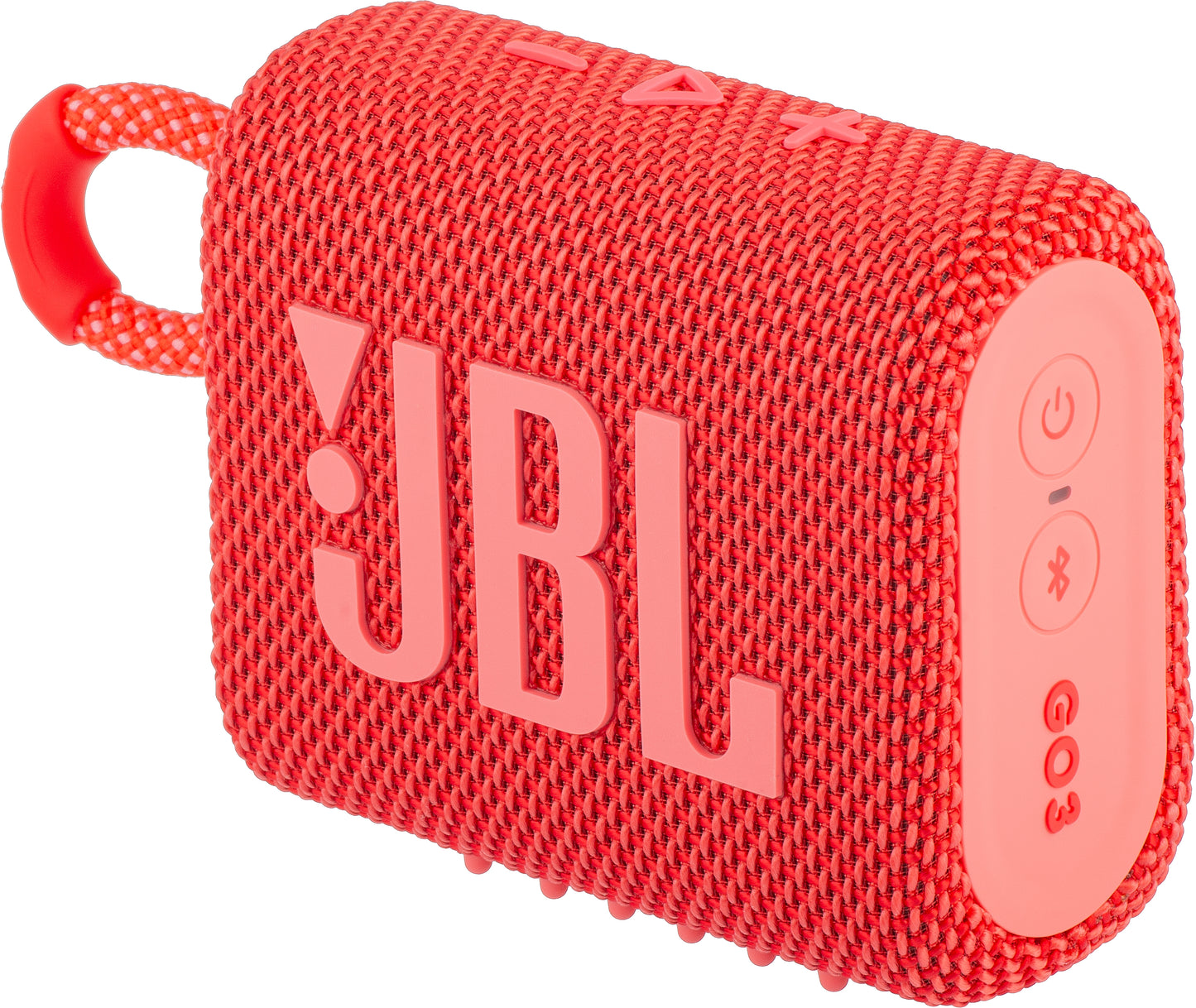 JBL GO 3 Tragbarer Bluetooth-Lautsprecher, 4,2 W, Pro Sound, wasserdicht, Rot JBLGO3RED