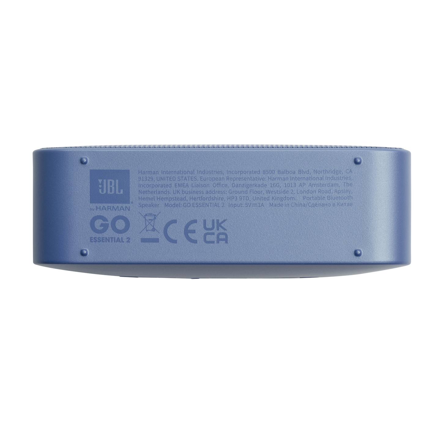 Tragbarer Bluetooth-Lautsprecher JBL Go Essential 2, 3.1W, Pro Sound, Wasserdicht, Blau JBLGOES2BLUCN
