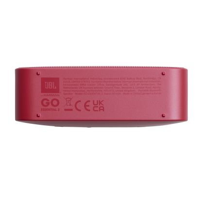 Tragbarer Bluetooth-Lautsprecher JBL Go Essential 2, 3.1W, Pro Sound, wasserdicht, Rot JBLGOES2REDCN