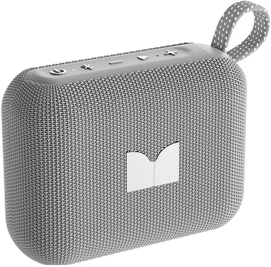 Tragbarer Bluetooth-Lautsprecher Monster Cube 1, 12W, TWS, wasserdicht, Grau