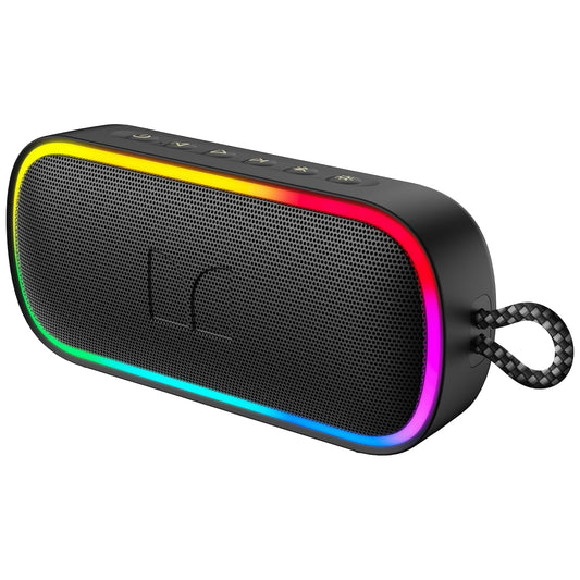 Tragbarer Bluetooth-Lautsprecher Monster S150 Plus, 40W, TWS, RGB, wasserdicht, schwarz