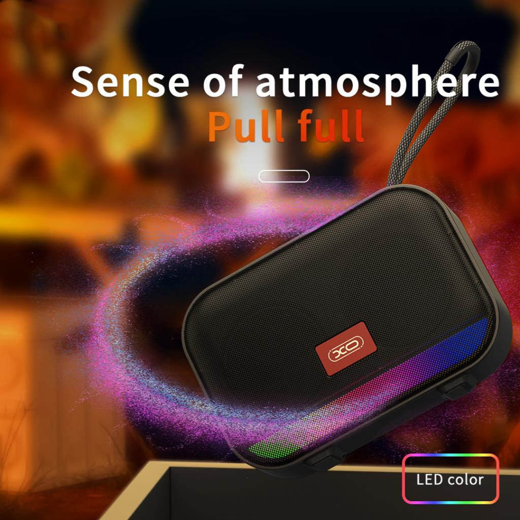 Tragbarer Bluetooth-Lautsprecher XO Design F66, 5W, RGB, Schwarz