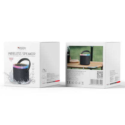 Yesido YSW25 Portable Bluetooth Speaker, 5W, RGB, Black
