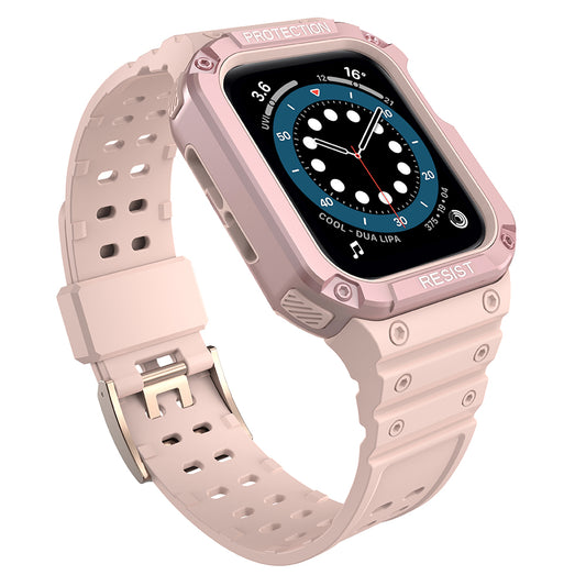 OEM-gepanzertes Gehäuse für Apple Watch 41 mm / 40 mm / 38 mm-Serie, Pink