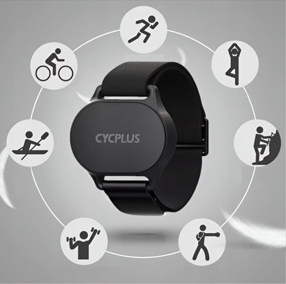 Cycplus H1 Herzfrequenz-Monitor-Armband, Schwarz