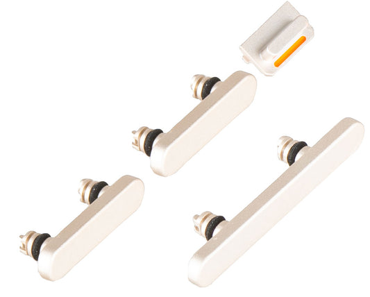 Ein-/Aus-Schalter - Lautstärke - Profil Apple iPhone 13, Weiß