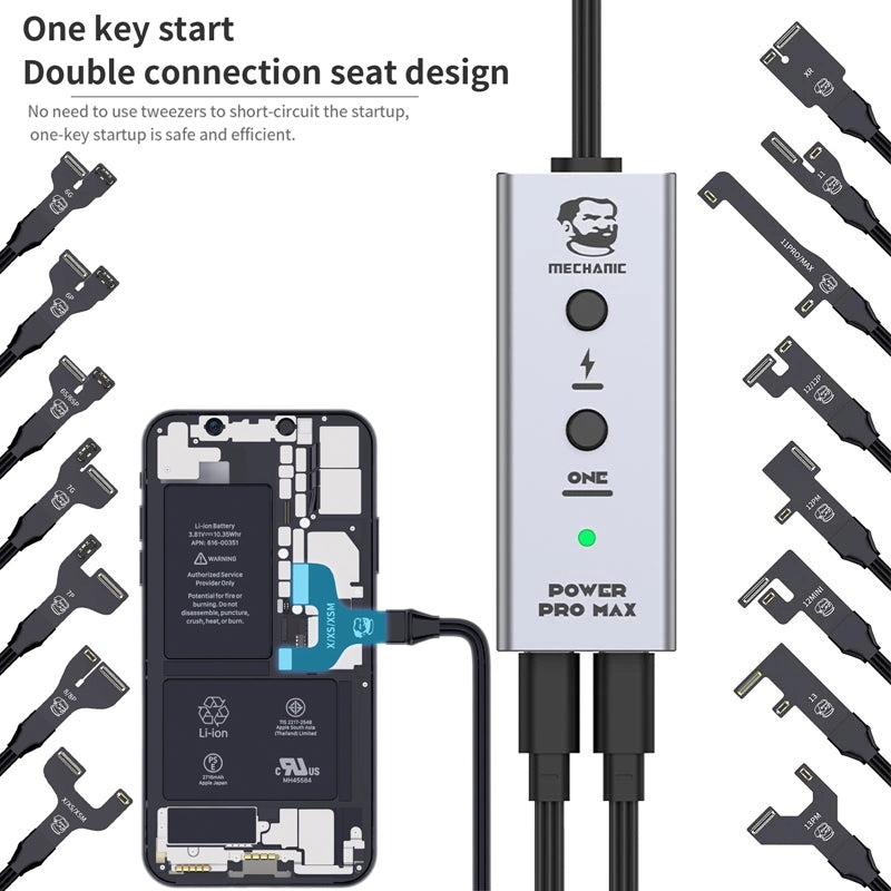 Mechanic Power Pro Max Stromkabel für Apple iPhone 6 - 13 Pro Max Serie