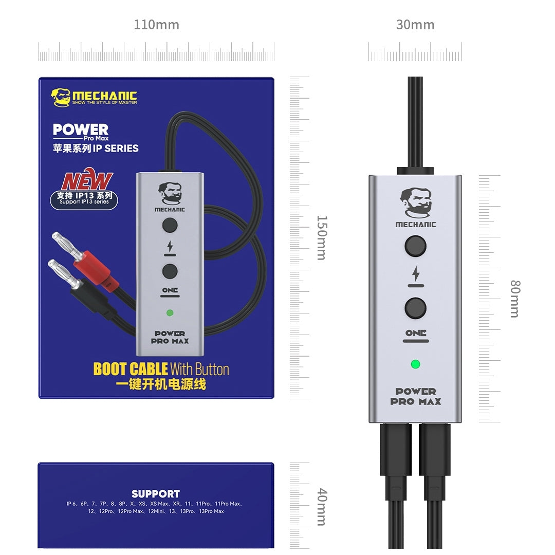 Mechanic Power Pro Max Stromkabel für Apple iPhone 6 - 13 Pro Max Serie